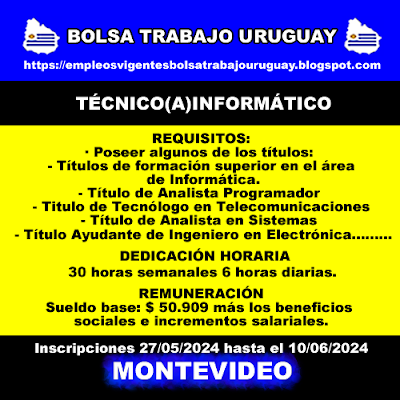 TÉCNICO(A)INFORMÁTICO TÉCNICO(A)INFORMÁTICO