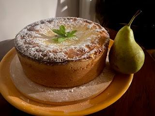 PASTEL DE QUESO CON PERA