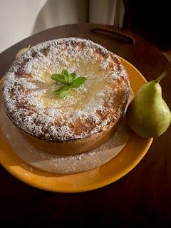 PASTEL DE QUESO CON PERA