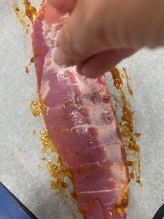 COSTILLAR DE CERDO CON SALSA BARBACOA