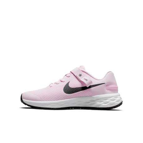 NIKE Revolution 6 Flyease, Zapatillas, Pink Foam Black, 35 EU