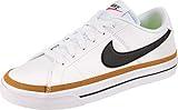 Nike Court Legacy Next Nature, Tennis Shoe Mujer, White/Black-Desert Ochre-Team Orange, 39 EU