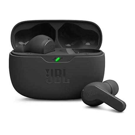 JBL Wave Beam, auriculares inalámbricos In-Ear con certificado IP54 e IPX2, manos libres y 32 horas de duración de la batería, en negro
