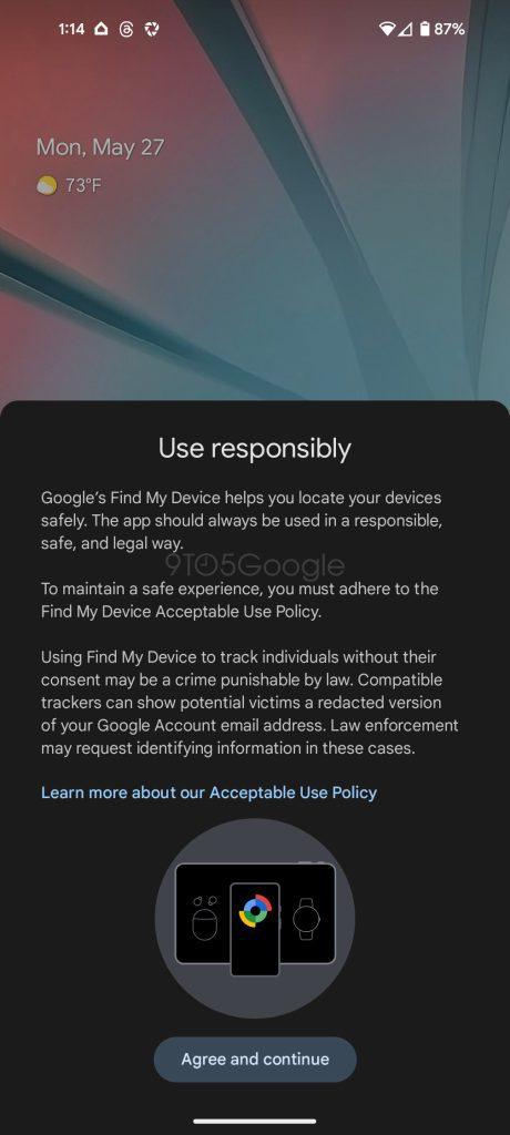 Cómo configurar los rastreadores Chipolo para Android Buscar la red de mi dispositivo