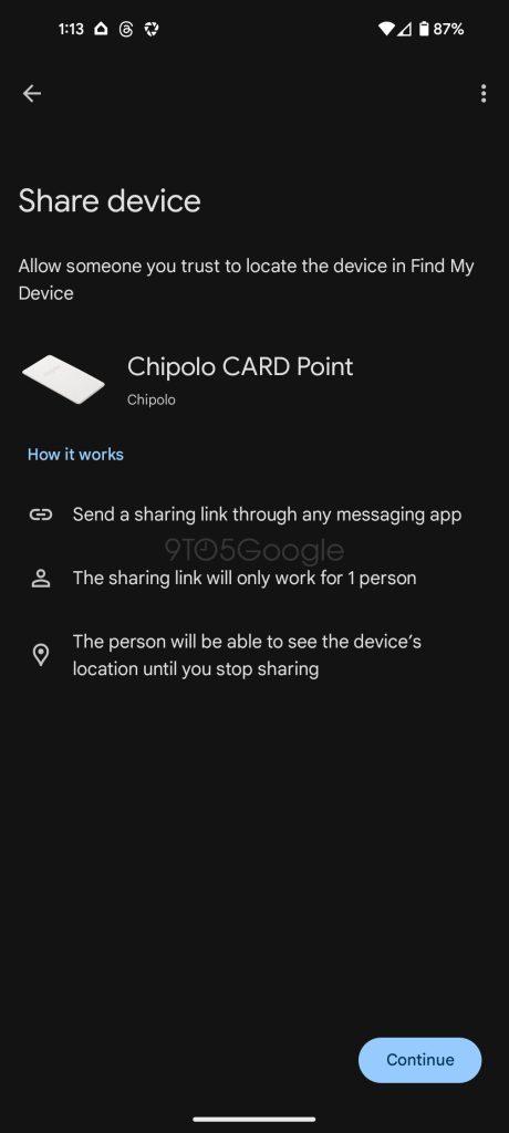 Cómo configurar los rastreadores Chipolo para Android Buscar la red de mi dispositivo