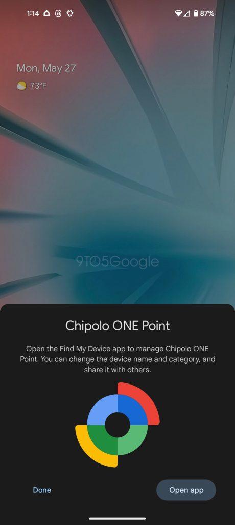 Cómo configurar los rastreadores Chipolo para Android Buscar la red de mi dispositivo