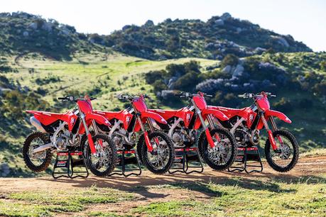 Las Honda CRF450R, CRF450RX, CRF250R y CRF250RX se actualizan