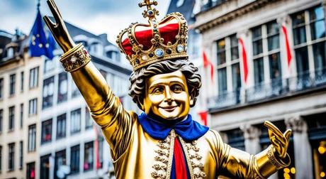 Manneken Pis en vestido lujoso