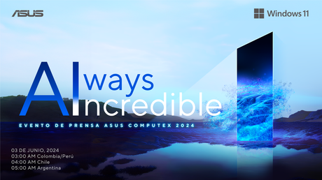 ASUS presentará tecnologías y soluciones potenciadas por IA en el evento Always Incredible durante Computex 2024 KV-Always-Incredible-ASUS-Computex-2024
