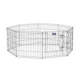 MidWest Homes for Pets modelo 550-24DR Parque o corralito para perros sin puerta, 60,96 x 60,96 cm, con revestimiento en negro