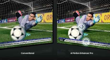 Mira los partidos de fútbol con más fluidez en Neo QLED 8K AI Motion Enchancer Pro