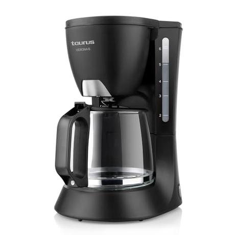 Taurus Cafetera Goteo Verona 6 6 Tazas, 600 W, 6 Cups, plástico, Negro