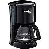 Moulinex Principio FG1528 - Cafetera de filtro 600 W de 0.6 L con función Auto-off y sistema antigoteo, plástico, color negro