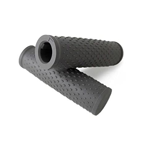 OcioDual 2 Puños para Patín Eléctricos Xiaomi Mijia M365 1S, Manillar de Goma con Textura Antideslizante Color Gris 12 cm