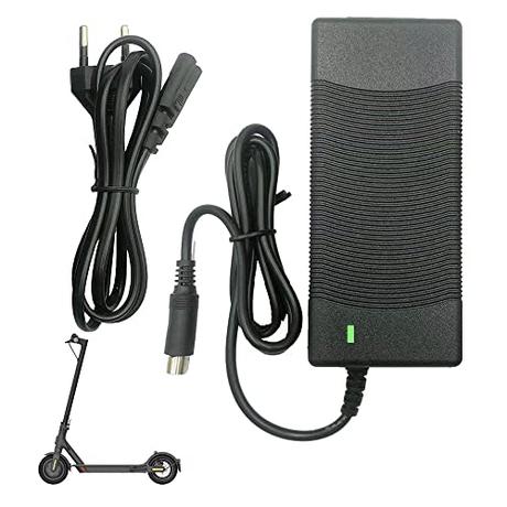 CJBIN Cargador Patinete Electrico para Xiaomi M365, 42V 2A Cargador Xiaomi Scooter, Cargador de Batería Patinete, Cargador de Scooter para Xiaomi M365 y Ninebot ES1 ES2 ES4, Cabeza de CC de 8 mm