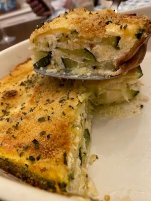 GRATINADO DE CALABACIN Y QUESO