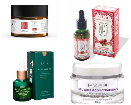 cremas y aceites faciales invierno bek cepage glicolico