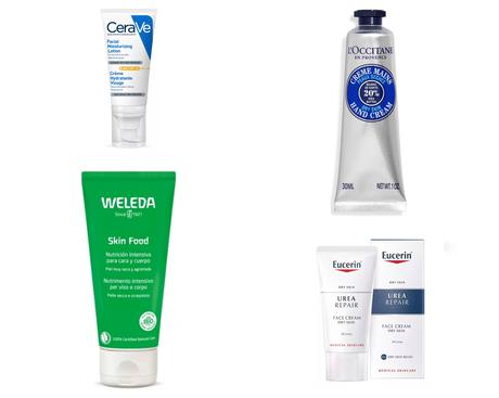 cremas para la cara faciales invierno weleda skinfood ureadin cerave