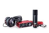 Focusrite Scarlett Solo Studio 3rd Gen, Interfaz de Audio, Micrófono de Condensador y Auriculares, USB