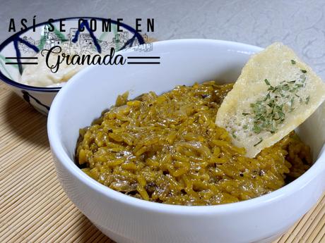Risotto de ajo negro