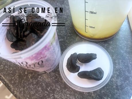 Risotto de ajo negro