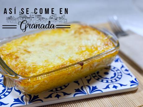 Lasaña de mejillones en escabeche