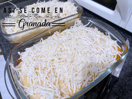 Lasaña de mejillones en escabeche