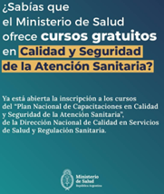 Plan Nacional de Capacitaciones en Calidad y Seguridad de la Atención Sanitaria Plan Nacional de Capacitaciones en Calidad y Seguridad de la Atención Sanitaria
