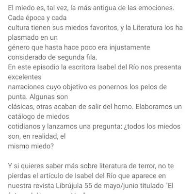 El miedo que viene - 2º Capítulo de Librújula Podcast El miedo que viene - 2º Capítulo de Librújula Podcast