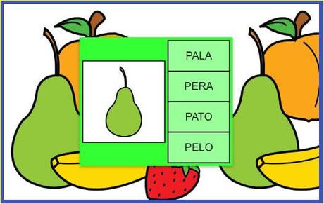 Frutas, juego JClic Frutas, juego JClic