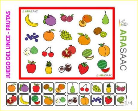 Frutas, juego JClic Frutas, juego JClic