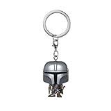 Funko Pop! Keychain: Star Wars: The Mandalorian - Minifigura de Vinilo Coleccionable Llavero Original - Relleno de Calcetines - Idea de Regalo- Mercancia Oficial - TV Fans - Minifigura