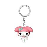 Funko Pop! Keychain: Hello Kitty - My Melody - (Spring Time) - Minifigura de Vinilo Coleccionable Llavero Original - Relleno de Calcetines - Idea de Regalo- Mercancia Oficial - Cartoons Fans