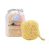 myHomeBody Esponja de Baño Premium, Esponja Esponjosa, Esponja Corporal para la Ducha - Tamaño Grande, Mucha Espuma, Curvy, Paquete de 3