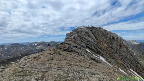 Último tramo a la cima de Peña Orniz