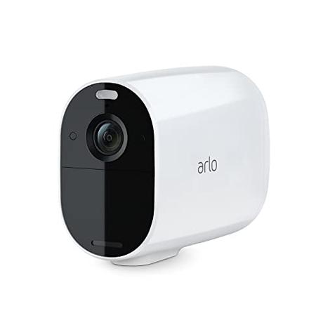 Arlo Essential XL Camara Vigilancia WiFi Exterior 1080p HD, Camara Vigilancia WiFi Interior, Sensor de Movimiento, Alarmas Para Casa, Prueba Arlo Secure Incluida, Visión Nocturna, 1 Cámara, Blanca