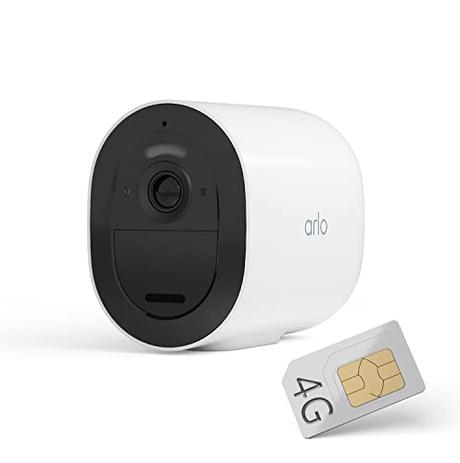 Arlo Go 2 Camara Vigilancia, 100% Inalámbrica HD, Conexión WiFi O Tarjeta SIM 3G/4G LTE, Almacenamiento Local Con Tarjeta SD O En La Nube, Visión Nocturna, Resistente Al Agua, Audio Bidireccional