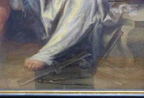 Los instrumentos matemáticos de Jan Brueghel en el Louvre.