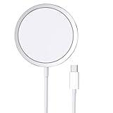 Fyra-Cargador inalámbrico para iPhone magnético de 15W Compatible con iPhone 15/15 Pro/15 Pro Max/14/13/12 Series. Cable de Carga magnético a USB-C, Cargador de Inducción Rápido.