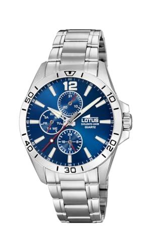 LOTUS Reloj Hombre 18812/1 Multifuncion Caja de Acero Inoxidable 316l Plateado Correa de Acero Inoxidable 316l Plateado