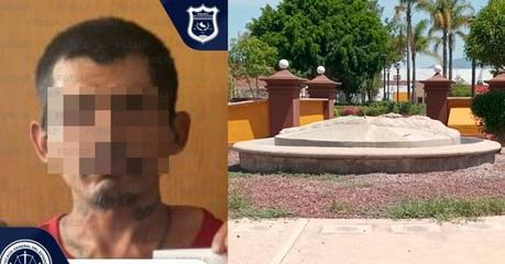 Detenido Juan Carlos por robo de escultura de sirena en el Centro Histórico