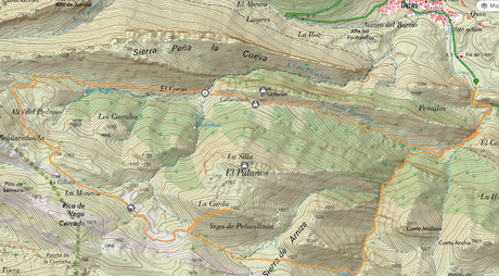 Foz de Meleros y Pico la Silla desde Geras