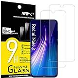 NEW'C 2 Piezas, Protector Pantalla para Xiaomi Redmi Note 8, Note 8 2021, Xiaomi Mi 9 Lite, Antiarañazos, Antihuellas, Sin Burbujas, Dureza 9H, 0.33 mm Ultra Transparente, Ultra Resistente