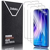 Didisky 3-Unidades Cristal Templado Protector de Pantalla para Xiaomi Redmi Note 8, Note 8 2021 (No para Redmi Note 8t / Note 8 Pro), Antihuellas, Sin Burbujas, Fácil de Limpiar, 9H Dureza