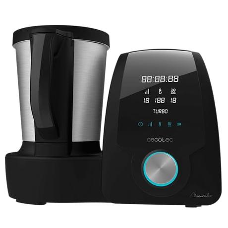 Cecotec Robot de Cocina Multifunción Mambo 6090. 1700W, 23 Funciones, Jarra con Capacidad 3,3 L, 3 Platos a la vez, 10 Velocidades, Temporizador