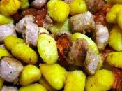 Ñoquis salchichas Airfryer