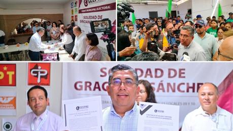 Juan Manuel Navarro Muñiz recibe constancia de mayoría como alcalde electo de Soledad de Graciano Sánchez