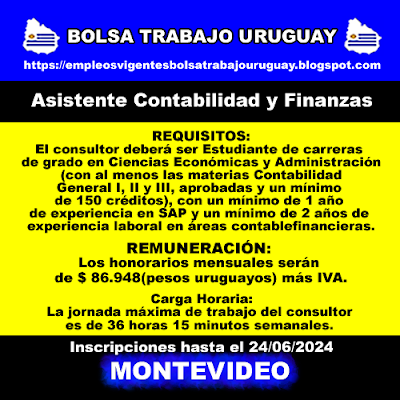 Asistente Contabilidad y Finanzas Asistente Contabilidad y Finanzas