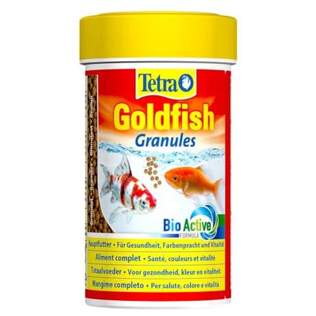 Tetra Goldfish Granules - Alimento granulado para carpines dorados y otros peces de agua fría, lata 250 ml