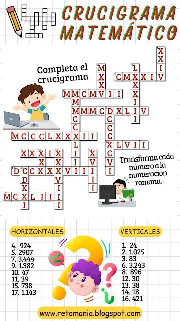 CRUCIGRAMA MATEMÁTICO 2
